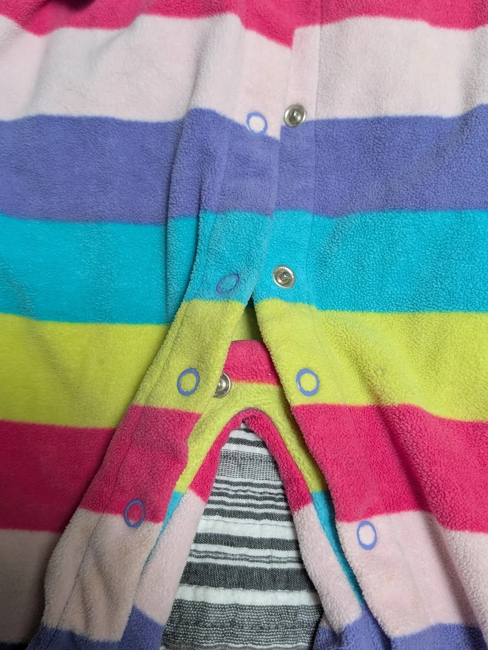 Carter's Multi-Color Striped Hooded One-Piece